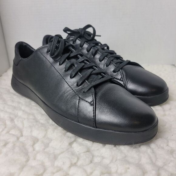 Cole Haan GrandPro Shoes Sneakers Mens Size 13 Black Leather Casual Lace Up - Picture 1 of 10